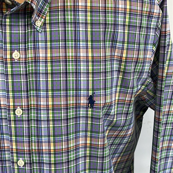 Ralph Lauren long sleeve button down collar shirt.  XL - Picture 4 of 7